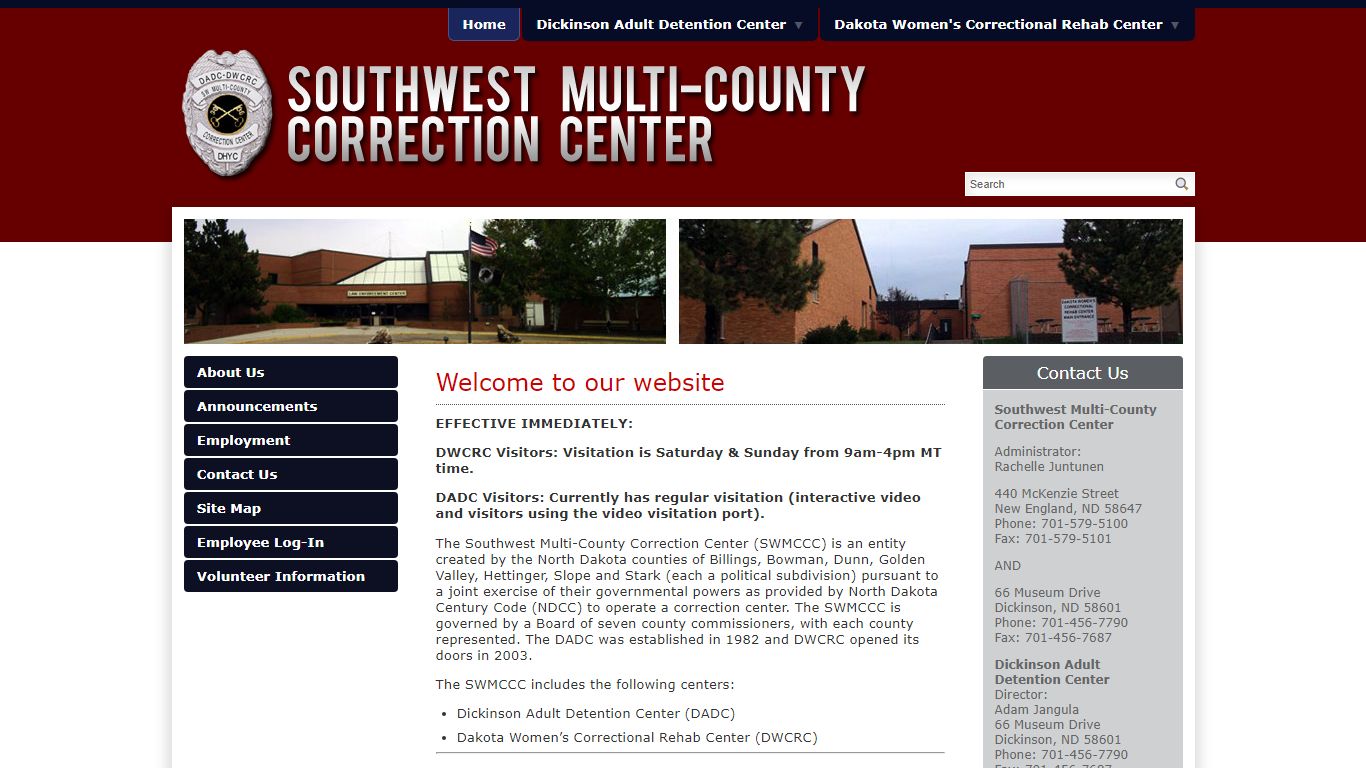 Resident Information - Southwest Multi-County Correction Center